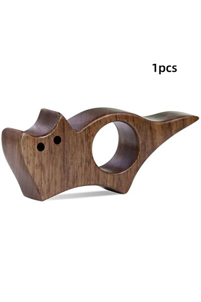 Choice قطعة واحدة من فاصل كتب خشبي على شكل قطة أو كلب، مناسب للقراءة، حلقات، ...