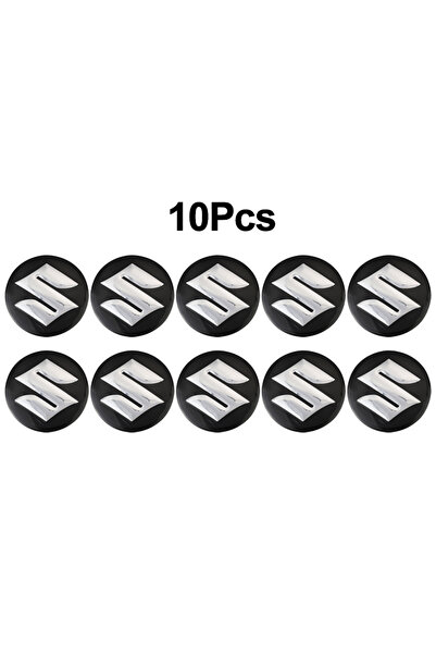 Suzuki 10 قطع من ملصقات مفاتيح السيارة عن بعد مقاس 14 مم، شعار من الألومنيوم،...