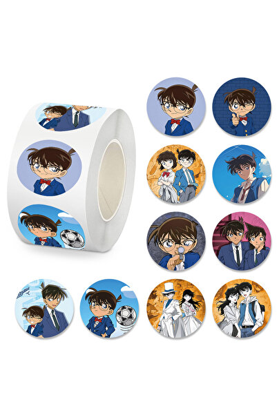 Choice لفة واحدة، 500 قطعة/لفة، ملصقات جرافيتي مقاومة للماء لشخصية المحقق كون...