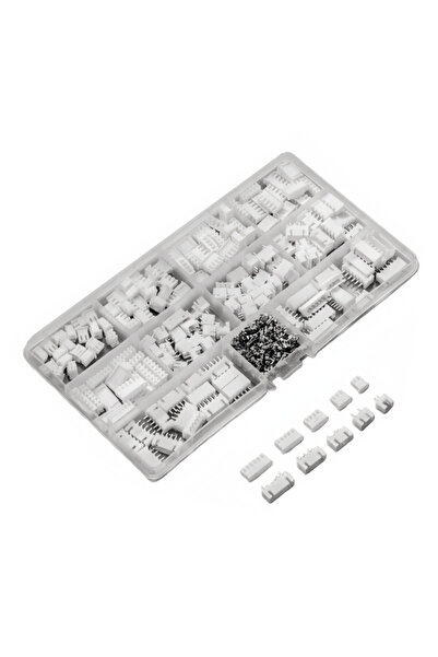 Choice مجموعة موصلات JST-XH مكونة من 500 قطعة، غلاف ثنائي/ثلاثي/رباعي/خماسي/س...