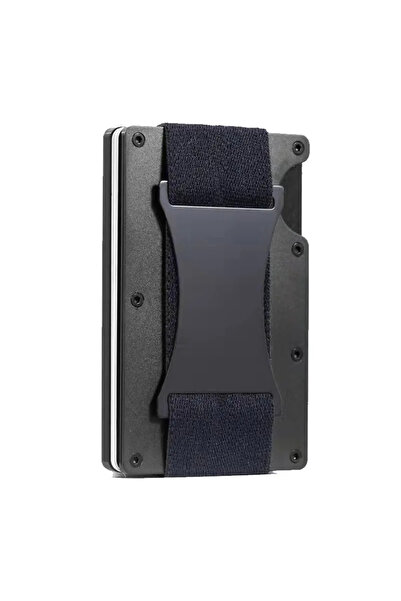 Choice حامل بطاقات زيارة معدني أسود، محفظة RFID رفيعة وصغيرة، حامل بطاقات بنك...