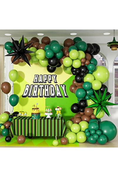 Choice Other Green and Brown 137 Pcs Green and Brown Balloon Arch Garland Kit...