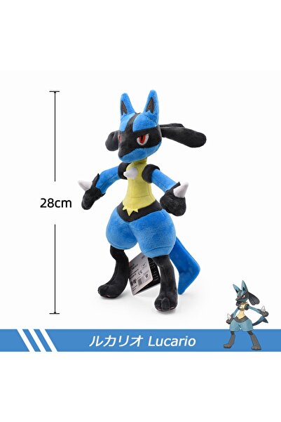 Choice دمية لوكاريو بوكيمون القطيفة ريولو، بطول 28 سم، من مجموعة ألعاب الأنمي...