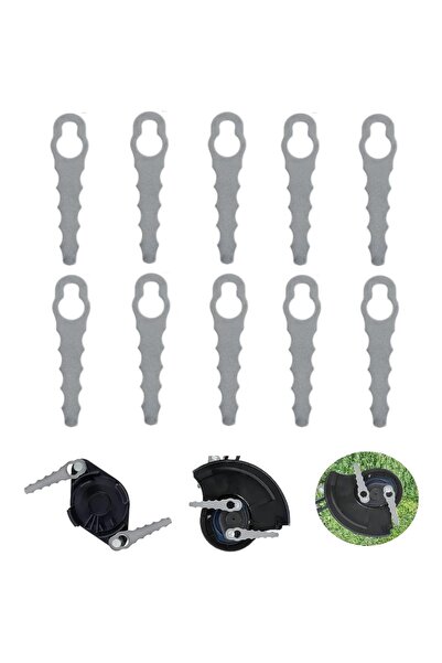 Choice ١٠ قطع من شفرات جزازة العشب المعدنية البديلة، شفرات بديلة لجزازة العشب