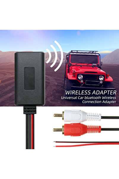 Kebidumei قطعتان من محول كابل بلوتوث لاسلكي للسيارة RCA مع مستقبل AUX وصوت عا...