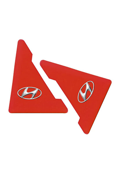 Hyundai Red 2pcs Car Exterior Decoration Door Corner Cover Anti-collision Sti...
