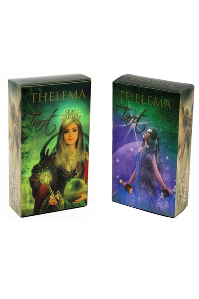 Choice مجموعة أوراق أوراكل ثيليما تاروت XJW60 المكونة من 78 ورقة للتنبؤ بالقد...