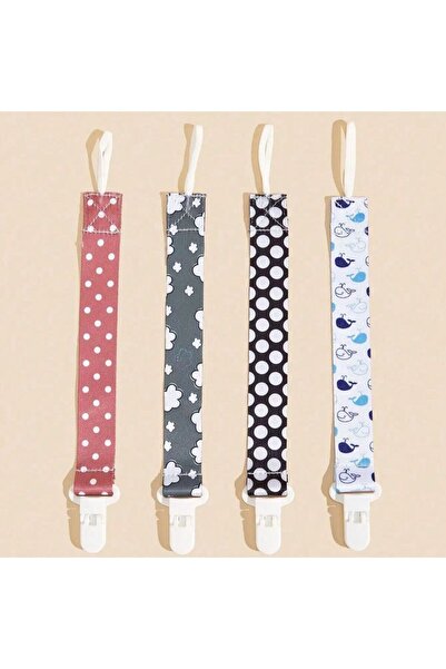 Choice مجموعة من 4 قطع من حوامل اللهايات بألوان متنوعة | مشابك سلسلة لهاية لل...