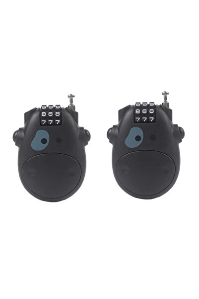 Choice Black2PCS Bicycle Steel Cable Code Lock Telescopic Anti Theft Wire Rop...