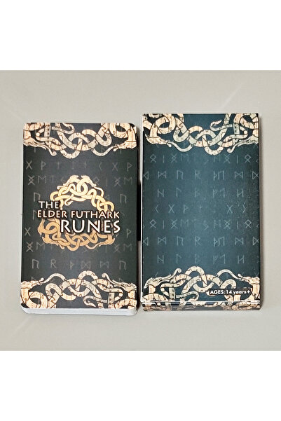 Choice مجموعة من 25 بطاقة أوراكل سوداء من الأساطير الإسكندنافية للتنبؤ بالمست...