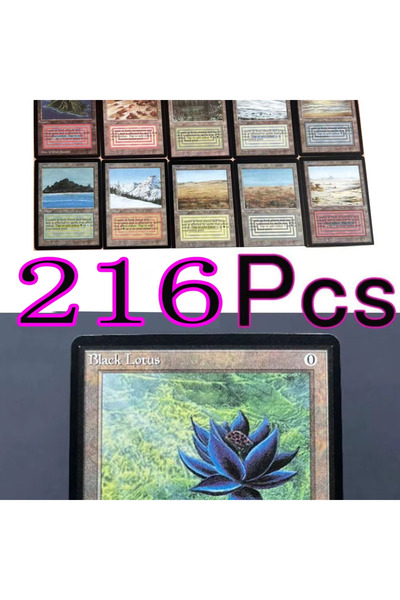 Choice 216 Pcs 216 Pcs Black Core Magic The Gathering Cards P9 Dual Land Fetc...