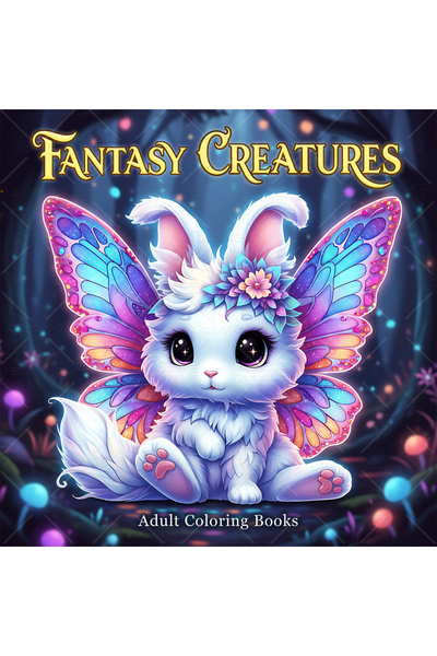 Choice 20x20cm 24pages FANTASY CREATURES Coloring Book for Adults Featuring C...