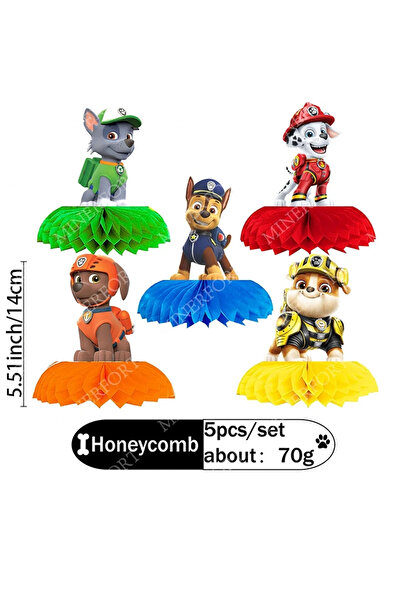 PAW PATROL مجموعة أخرى من 5 قطع بتصميم خلية النحل، مستوحاة من شخصيات الأنمي و...