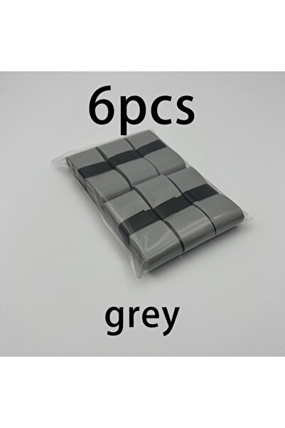 Choice Grey 6pcs 6/10-piece set of badminton grip anti slip straps, tennis ra...