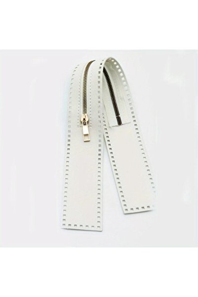 Choice White 1Pc 55cm DIY Zipper for Woven Bag Hardware PU Leather Zipper Sew...
