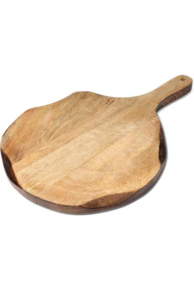 GoCraft Tabla servire, placa lemn pizza, 40x28x2.5cm