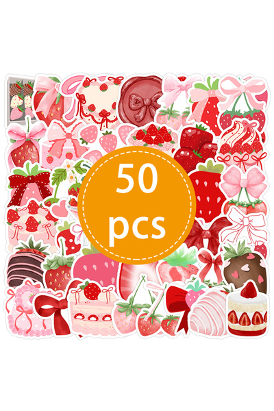 Choice 50PCS-TZ-406 50PCS Cartoon Fruit Strawberry Graffiti Sticker Children ...