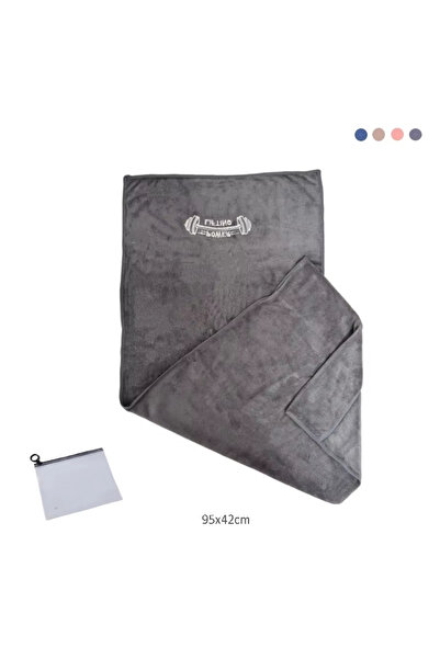 Choice 42x95cm Dark Grey 42*95cm Fitness Quick Dry Towel Microfiber Gym Yoga ...