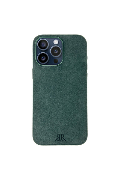 RADONI iPhone 14 PRO MagSafe Alcantara Case Midnight Green