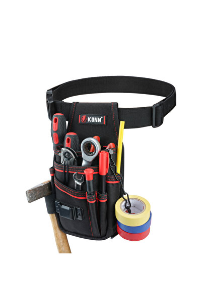 Choice حقيبة أدوات كهربائي C مع مشبك حزام - 7 جيوب حزام أدوات صغيرة خفيف لأنظ...