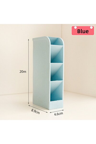 Choice حامل أقلام متعدد الطبقات باللون الأزرق السماوي، صندوق تخزين مكتبي متعد...