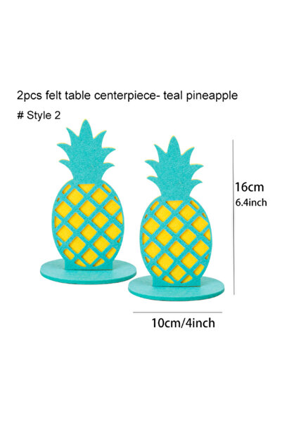 Choice 2pc pineapple-blue 2pcs Tropical Party Flamingo Cactus Coconut Tree Ce...