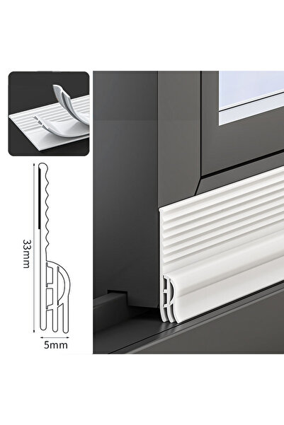 Choice شريط مانع للتسرب أبيض مطور بطول 4 أمتار، مصنوع من مادة TPE، جديد، لنوا...