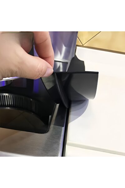 Choice3 شريط سيليكون أسود لسد فجوات المطبخ، قطعتان، بطول 24.8 بوصة - مقاوم لل...