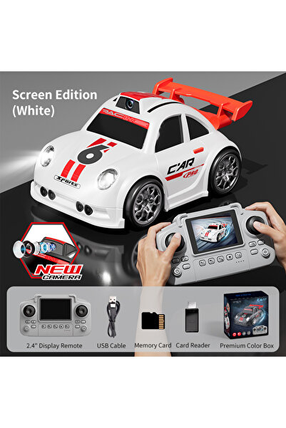 Choice3 YT-Q216-White-LCD C6 Mini Car with Dual Mode Lights Sound demo functi...