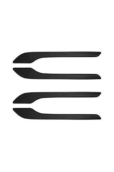 choice2 4 قطع من أغطية حماية مقابض الأبواب باللون الأسود اللامع لسيارات تسلا ...