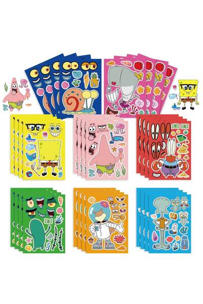 Choice 8 قطع من ملصقات سبونج بوب سكوير بانتس وباتريك ستار، النمط أ، 8/16 قطعة...