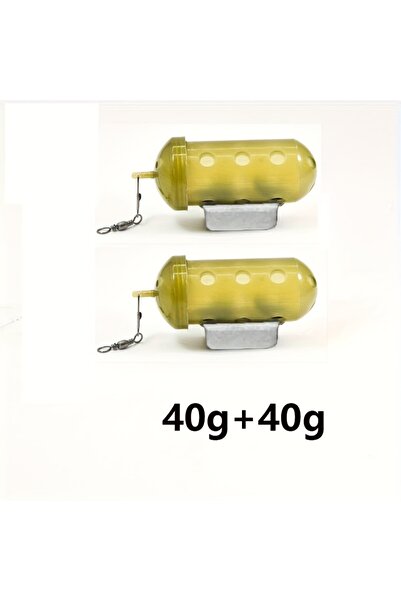 Choice Qiu 40g 2Pcs Cylindrical Fishing Bait Cage, Ventilation Holes - Fast S...
