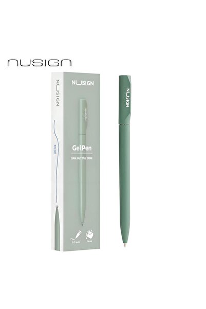 Deli قلم حبر جاف معدني فاخر أخضر، 0.5 مم، تصميم ألماني، غطاء دوار، حبر أسود، ...