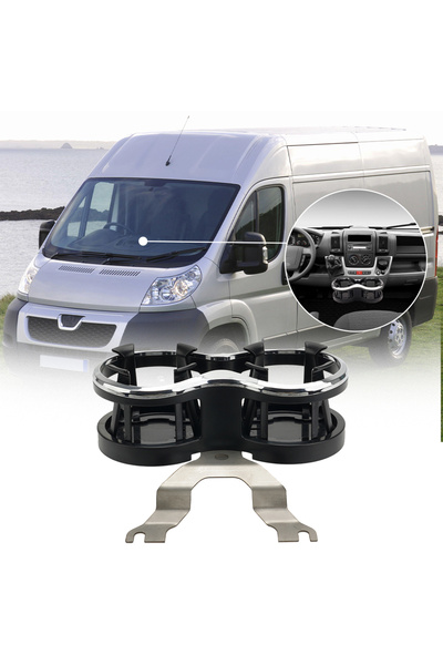 Choice حامل أكواب مزدوج لسيارات بيجو بوكسر، سيتروين ريلاي، وفيات دوكاتو (مودي...