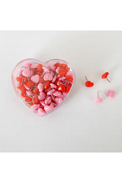 Choice MULTI 50pcs Assorted Heart Push Pins Plastic Tacks for Cork Board Offi...