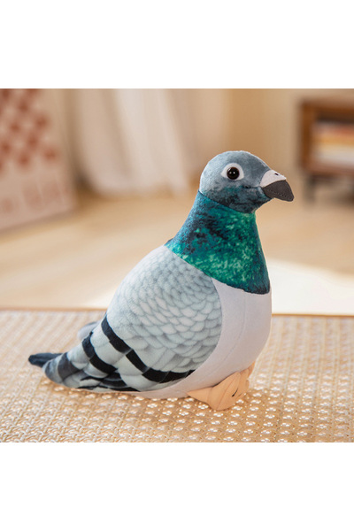 Choice 20cm 1 New Lifelike Bird Plush Toys Simulation White Green Pigeon Love...
