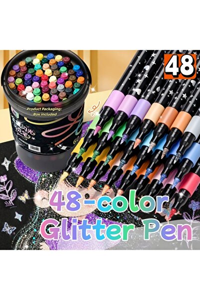 Choice مجموعة أقلام تلوين لامعة بـ 48 لونًا (60/48/36/24/12 لونًا) - أقلام تل...