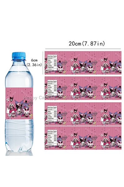 Miniso 10pcs STYLE 2 Hello Kitty Water Bottle Stickers Birthday Party Decorat...