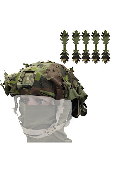Choice Leaf MCTP Tactical FAST Helmet Cover Laser Cutting 3D Camouflage Helme...