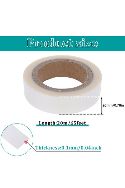 Choice1 شريط لاصق مقاوم للماء، 20 مم، لفة واحدة بطول 20 مترًا، يُلصق بالكي عل...