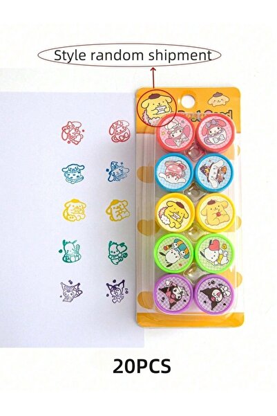 choice2 20pcs 10pcs HelloKittys Melody Kuromi Cinnamoroll Seal Cute Reward Ca...