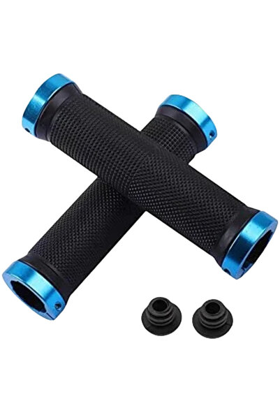 Choice Blue handlebars for bicycles, alloy lock anti-slip handles, suitable f...