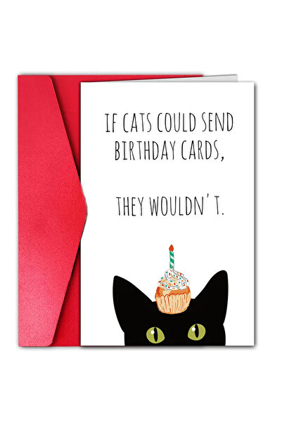 Choice بطاقة عيد ميلاد حمراء قطعة واحدة، بطاقة عيد ميلاد مضحكة، بطاقة عيد ميل...