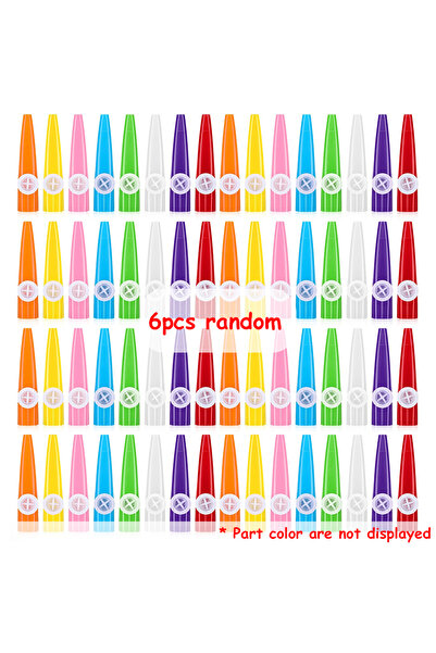 Choice 6pcs 6pcs 11.5cm Plastic Kazoo Ancient Classic Vocal Wind Instruments ...