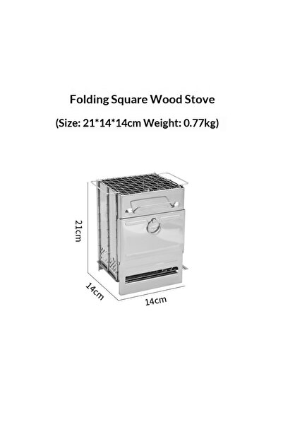 Choice 14 X14X 21cm Camping Outdoor Portable Mini Barbecue Stainless Steel Fo...