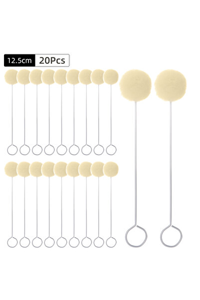Choice 12.5cm-20pcs 20pcs Wool Daubers Leather Dye Tool with Metal Handle, Le...