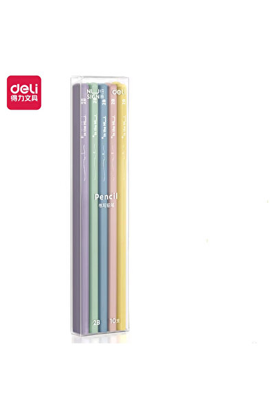 Deli أقلام رصاص للكتابة 2B، عبوة من 10 أقلام، قلم رصاص خشبي من الجرافيت HB 2B...