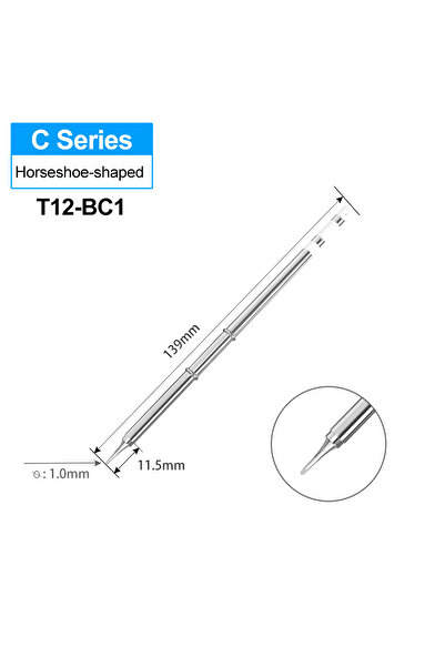 Choice4 T12-BC1 T12 Horseshoe-Shaped Lead free Tips T12-C1 BC1 BC2 BC3 C4 BCF...