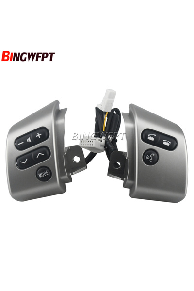 Choice مفتاح تحكم فضي لعجلة القيادة، مفتاح هاتف خلفي 84250-35070 لسيارة تويوت...