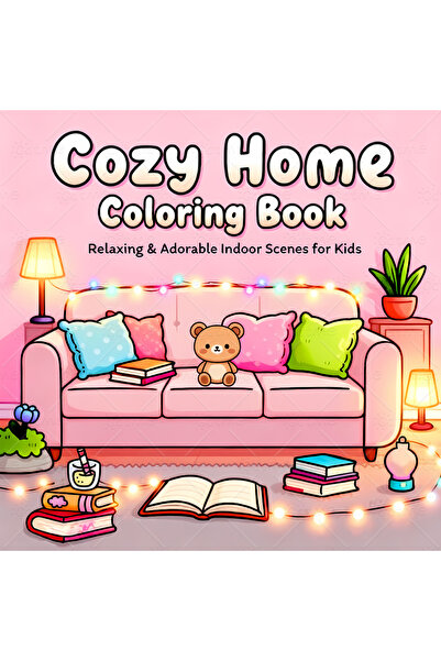 Choice كتاب تلوين منزلي مريح للكبار، مقاس 20×20 سم، 24 صفحة، يتميز برسومات كر...